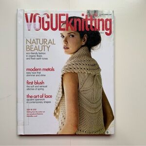 VOGUE Knitting International Patterns Magazine Hardcover Spring Summer 2009 Knit